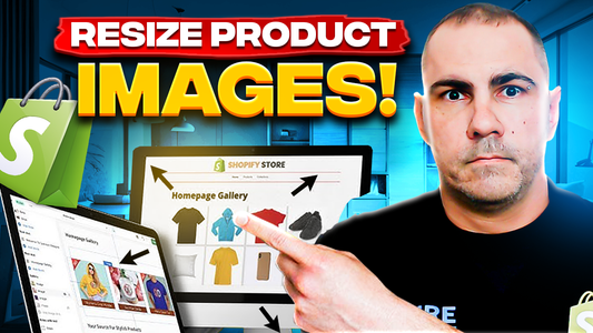 How To RESIZE Your PRODUCT IMAGES To The Same Size On SHOPIFY!
