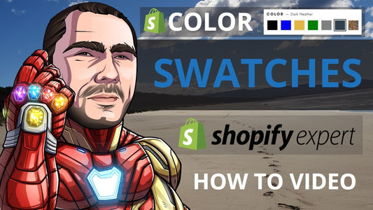 How To Add & Create Shopify Color Swatches on Product Page Tutorial Video